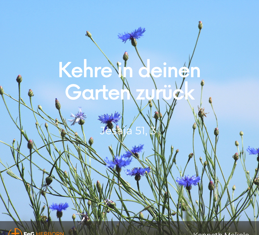 Kehre in deinen Garten zurück