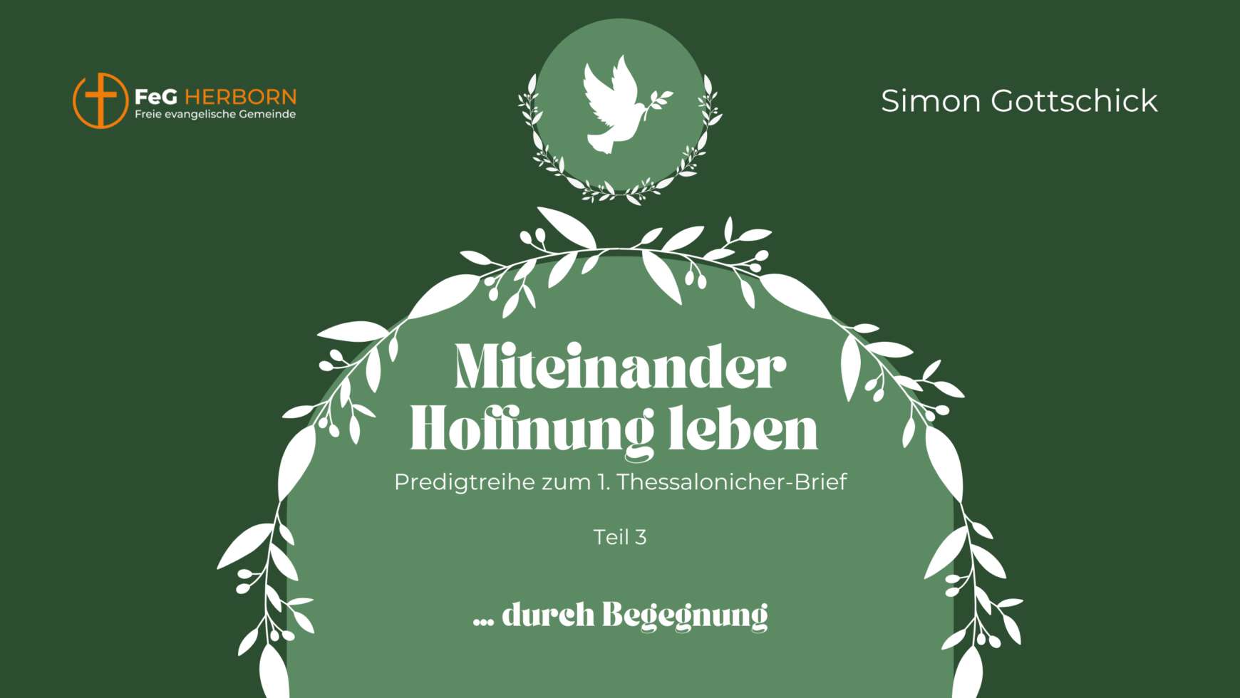Miteinander Hoffnung leben durch Begegnung (Teil 3)