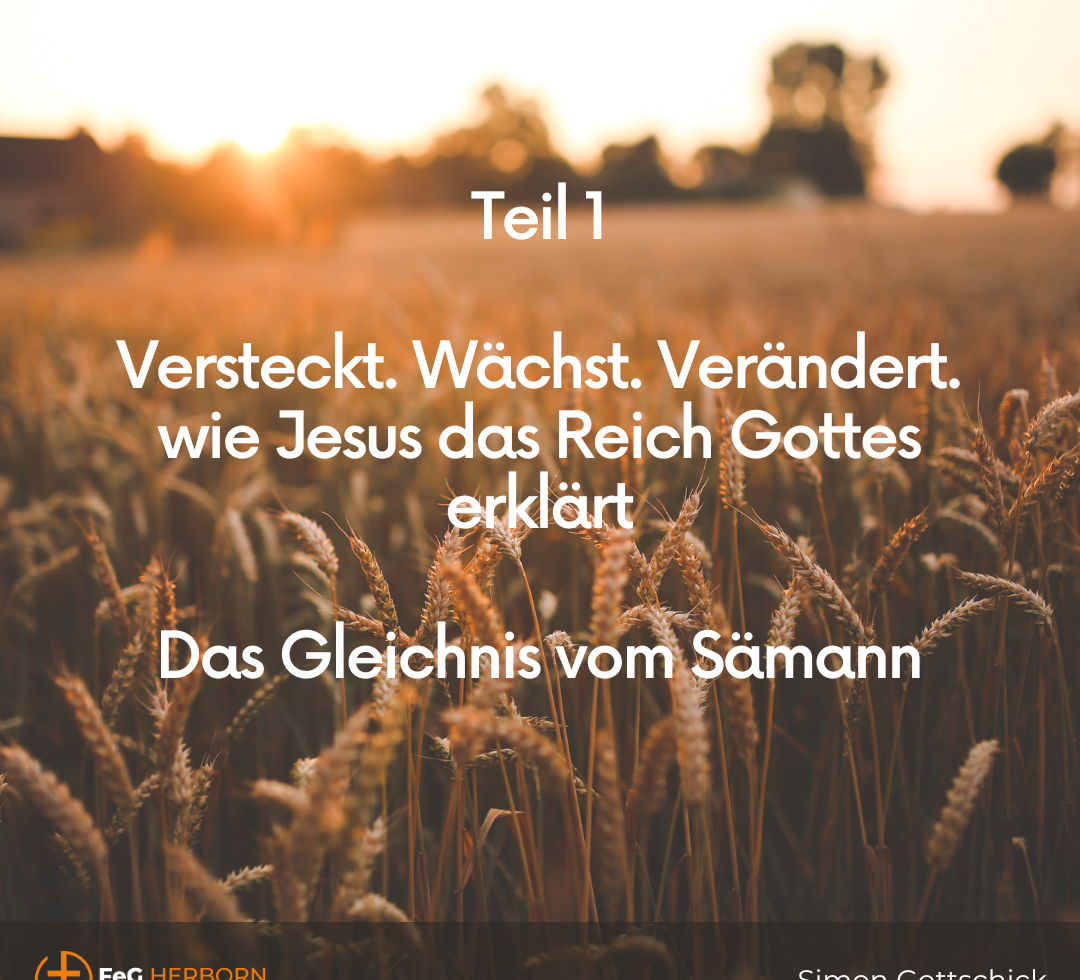 Versteckt. Wächst. Verändert. Wie Jesus das Reich Gottes erklärt (Teil 1)