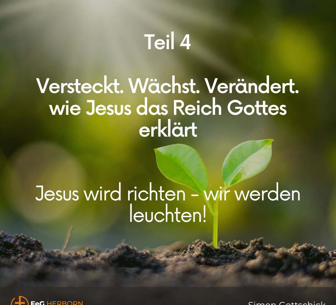 Versteckt. Wächst. Verändert – Wie Jesus das Reich Gottes erklärt