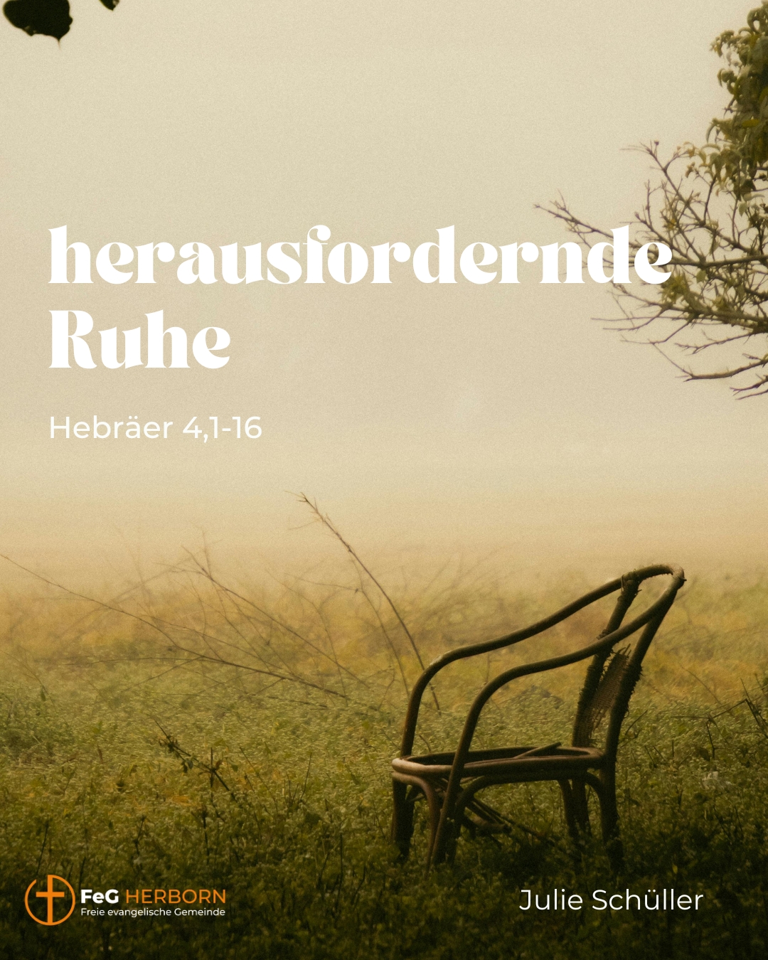 Herausfordernde Ruhe (Hebräer 4,1-16)